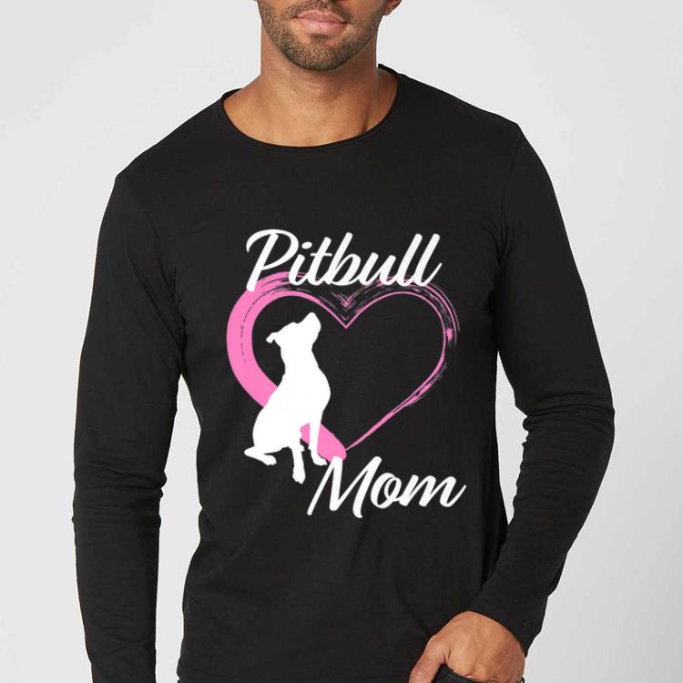Awesome Pitbull Mom Pink Heart Dog Lovers shirt 4 - Awesome Pitbull Mom Pink Heart Dog Lovers shirt