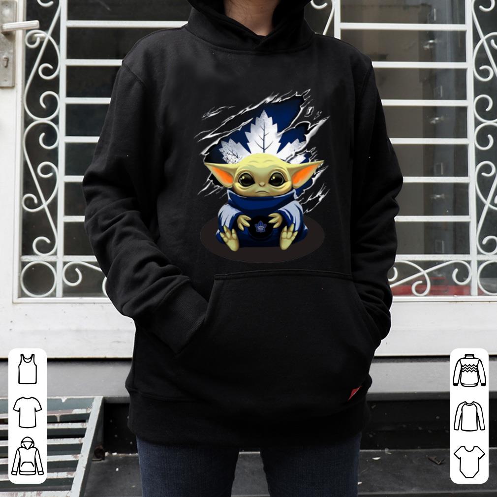 Awesome Star Wars Baby Yoda Blood Inside Toronto Maple Leafs shirt 4 - Awesome Star Wars Baby Yoda Blood Inside Toronto Maple Leafs shirt