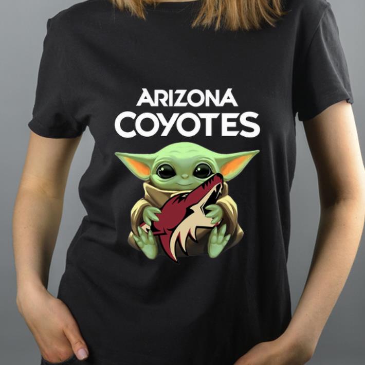 Awesome Star Wars Baby Yoda Hug Arizona Coyotes NHL shirt 4 - Awesome Star Wars Baby Yoda Hug Arizona Coyotes NHL shirt
