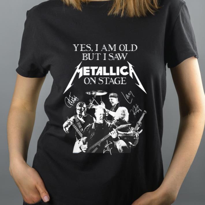 Awesome Yes I Am Old But I Saw Metallic On Stage shirt 4 - Awesome Yes I Am Old But I Saw Metallic On Stage shirt
