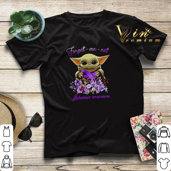 Baby Yoda forget me not Alzheimer Awareness Star Wars shirt sweater 4 - Baby Yoda forget me not Alzheimer Awareness Star Wars shirt sweater