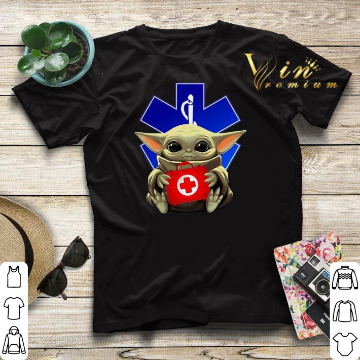 Baby Yoda hug Paramedic EMT Star Wars Mandalorian shirt sweater 4 - Baby Yoda hug Paramedic EMT Star Wars Mandalorian shirt sweater