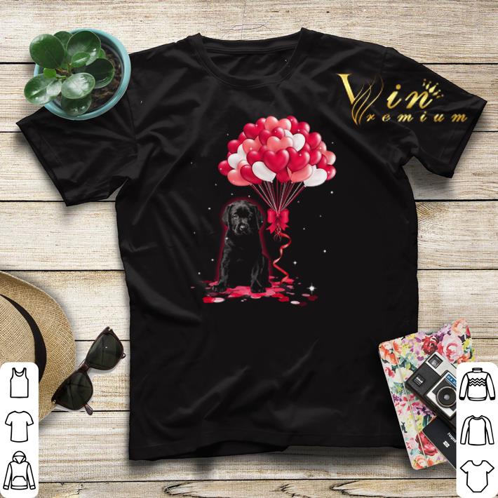 Black Labrador dog Love Balloons heart shirt sweater 4 - Black Labrador dog Love Balloons heart shirt sweater