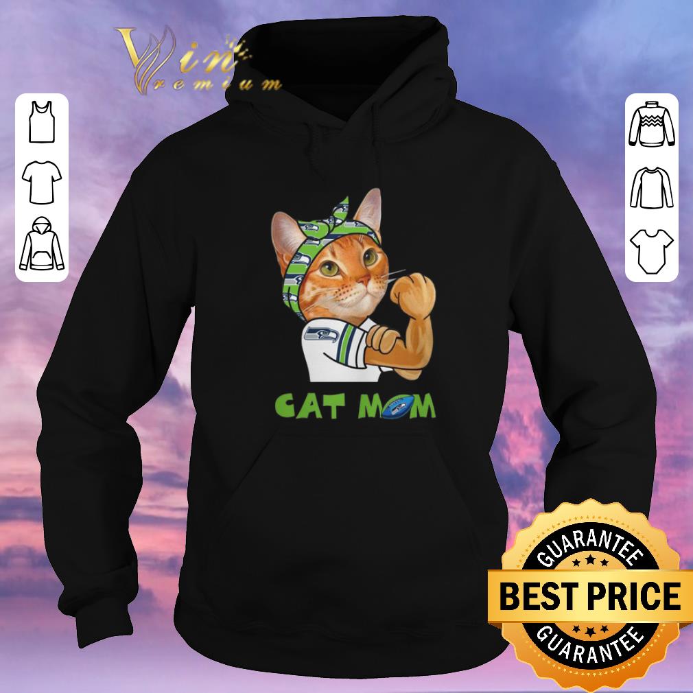 Funny Strong Cat Mom Seattle Seahawks shirt sweater 4 - Funny Strong Cat Mom Seattle Seahawks shirt sweater