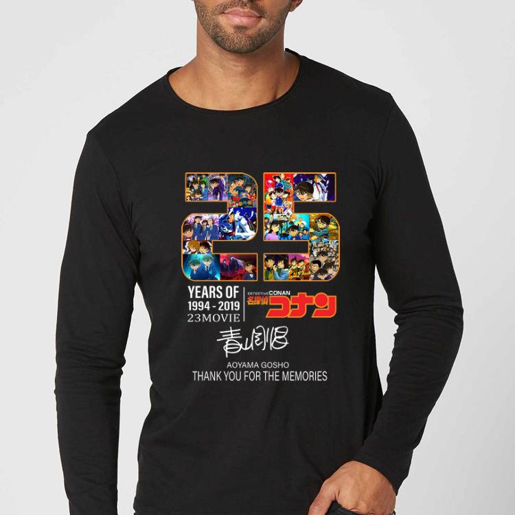 Great 25 Years Of Detective Conan 1994 2019 Thank You For The Memories shirt 4 - Great 25 Years Of Detective Conan 1994-2019 Thank You For The Memories shirt