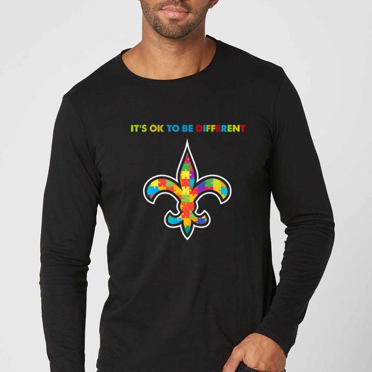 Great It's ok to be different New Orleans Saints Autism Awareness shirt Great It s ok to be different New Orleans Saints Autism Awareness shirt 4 - Great It's ok to be different New Orleans Saints Autism Awareness shirt