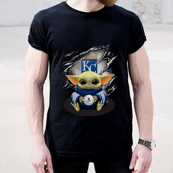 Great Star Wars Baby Yoda Blood Inside Kansas City Royals shirt 4 - Great Star Wars Baby Yoda Blood Inside Kansas City Royals shirt