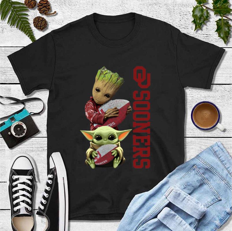 Hot Baby Groot And Baby Yoda Hug Oklahoma Sooners shirt 4 - Hot Baby Groot And Baby Yoda Hug Oklahoma Sooners shirt