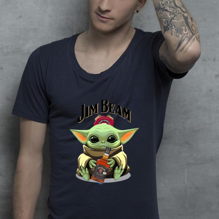 Hot Baby Yoda Hug Jim Beam shirt 4 - Hot Baby Yoda Hug Jim Beam shirt