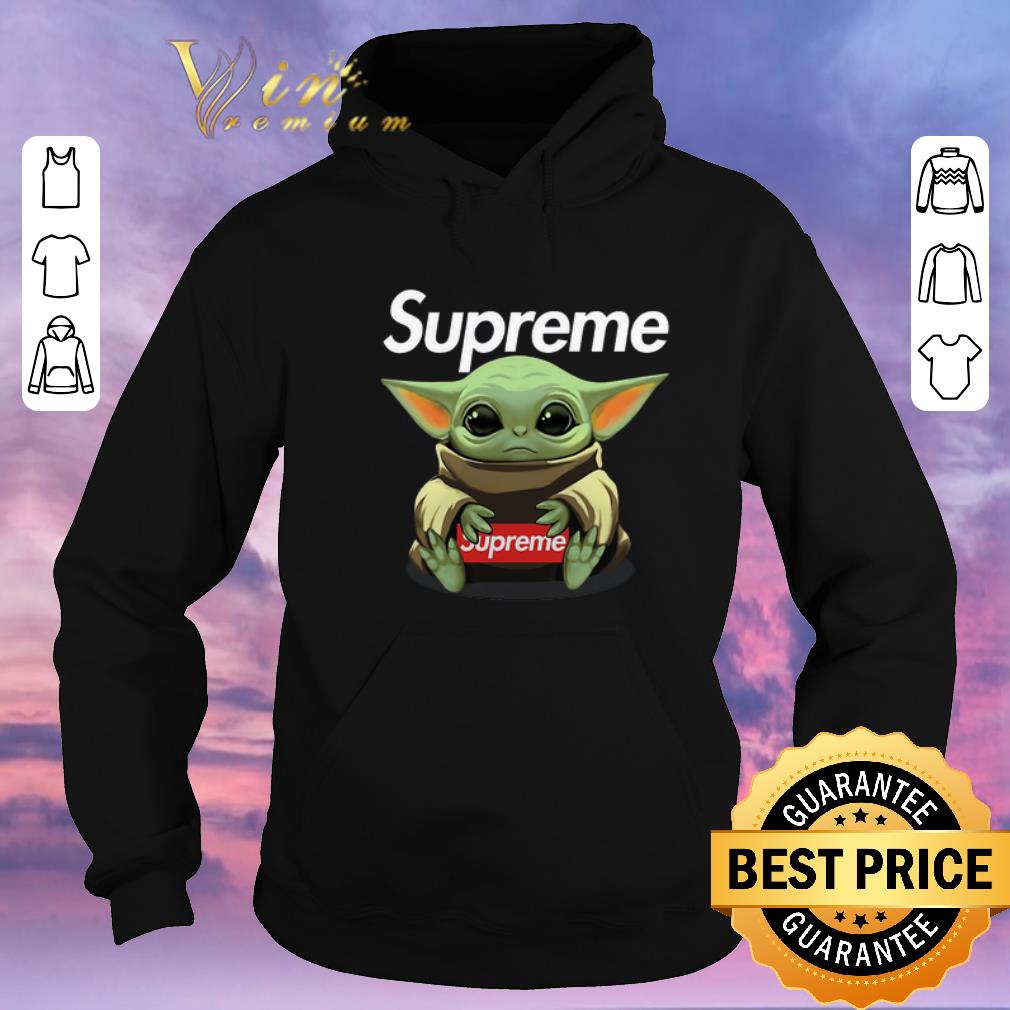 Hot Baby Yoda hug Supreme Star Wars shirt sweater 4 - Hot Baby Yoda hug Supreme Star Wars shirt sweater