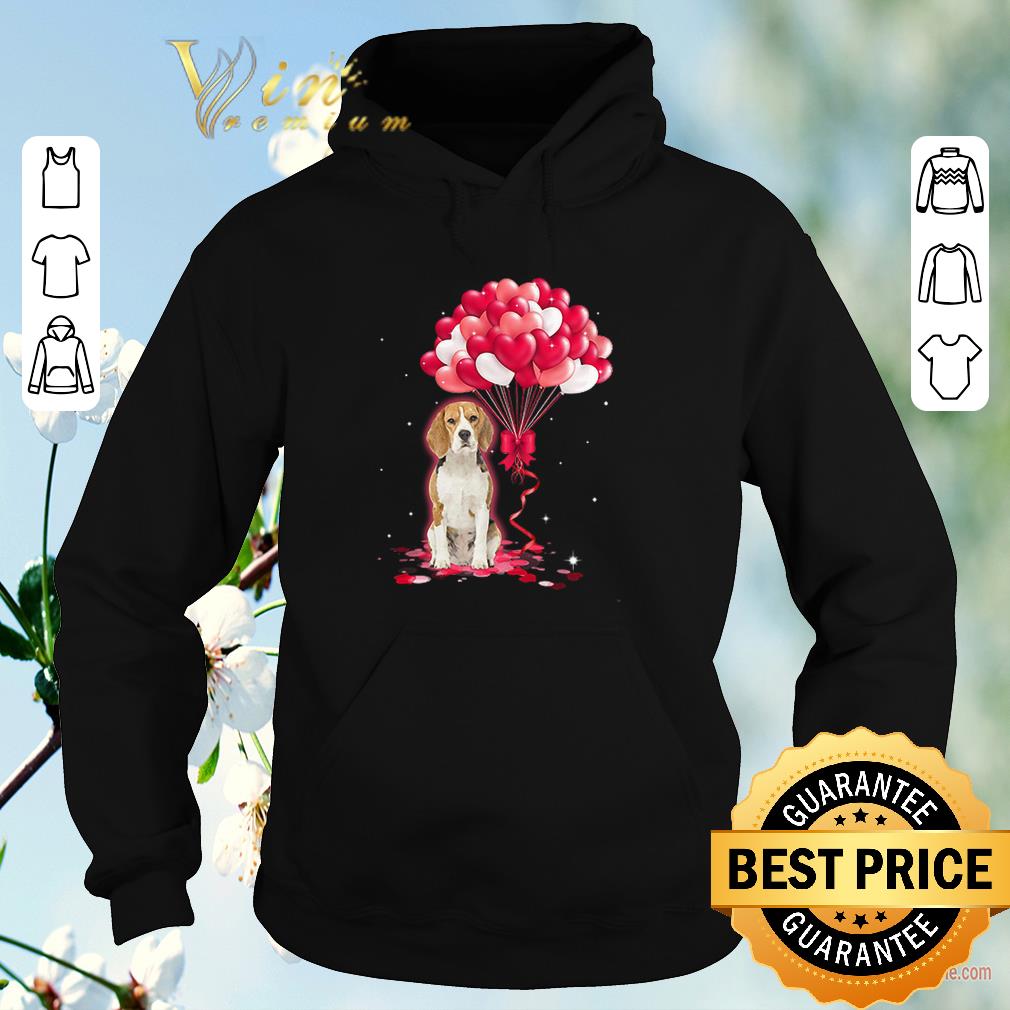 Hot Beagle dog Love Balloons heart shirt sweater Hot Beagle dog Love Balloons heart shirt sweater 4 - Hot Beagle dog Love Balloons heart shirt sweater