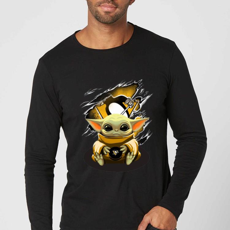 Hot Star Wars Baby Yoda Blood Inside Pittsburgh Penguins shirt 4 - Hot Star Wars Baby Yoda Blood Inside Pittsburgh Penguins shirt