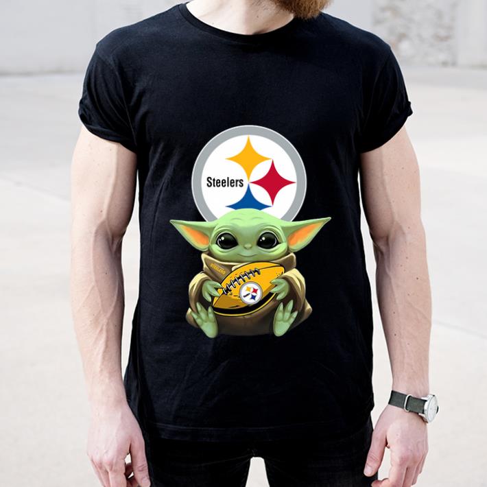 Hot Star Wars Baby Yoda Hug Pittsburgh Steelers shirt 4 - Hot Star Wars Baby Yoda Hug Pittsburgh Steelers shirt
