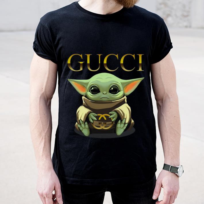 Nice Baby Yoda hug Gucci shirt 4 1 - Nice Baby Yoda hug Gucci shirt