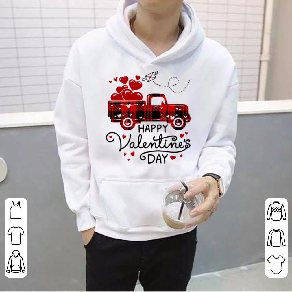 Nice Happy Valentine s Day Red Plaid Truck Heart shirt 4 - Nice Happy Valentine's Day Red Plaid Truck Heart shirt