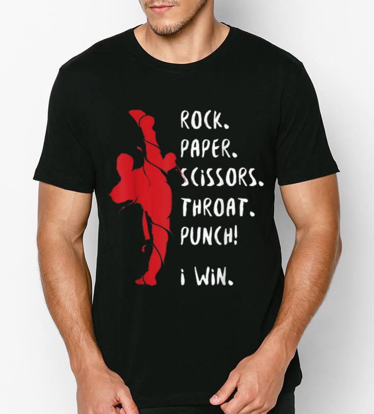 Nice Karate MMA Rock Paper Scissors Throat Punch I Win shirt 4 - Nice Karate MMA Rock Paper Scissors Throat Punch I Win shirt