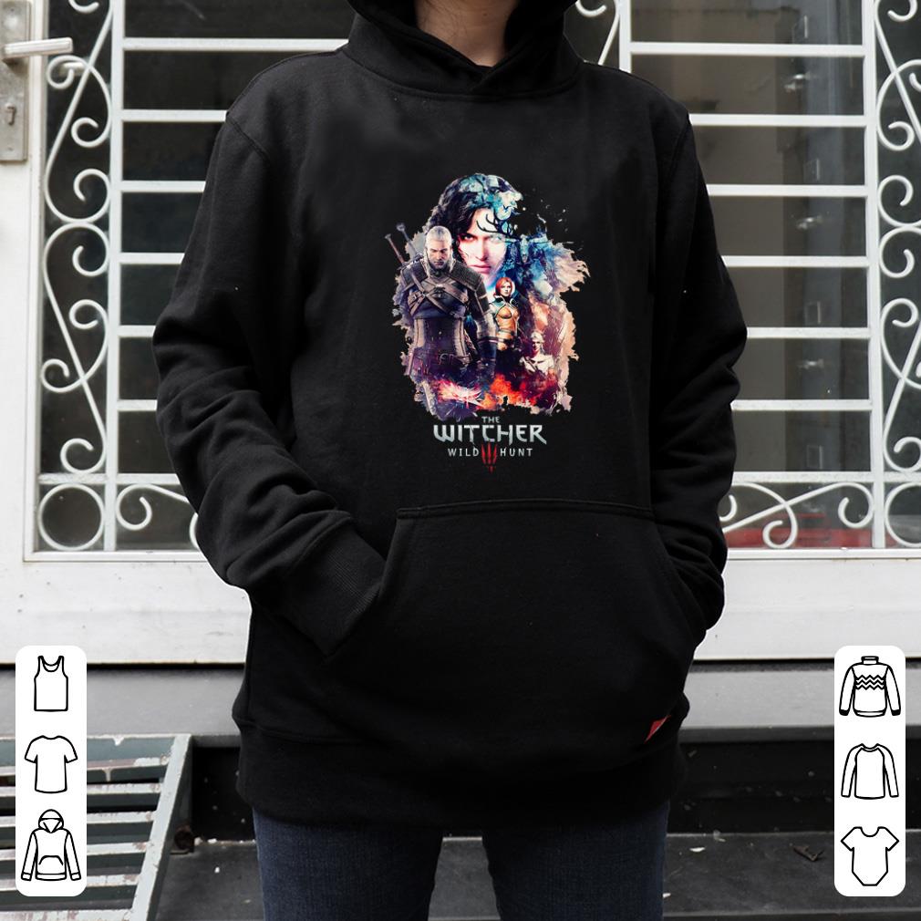 Nice The Witcher Wild Hunt characters poster shirt 4 - Nice The Witcher Wild Hunt characters poster shirt