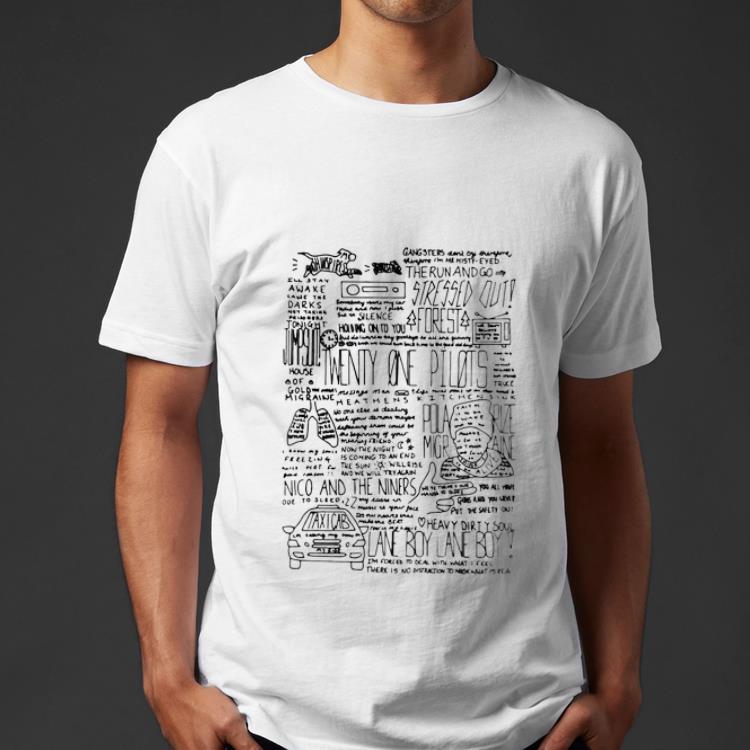 Nice Twenty One Pilots Lane Boy Lyrics shirt 4 - Nice Twenty One Pilots Lane Boy Lyrics shirt