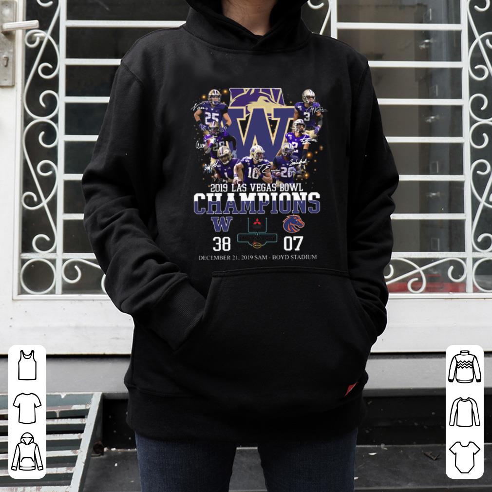 Official 2019 Las Vegas Bowl Champions Players Signatures shirt 4 - Official 2019 Las Vegas Bowl Champions Players Signatures shirt