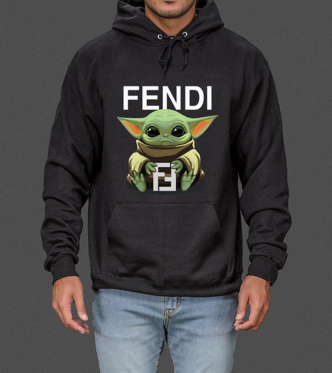 Official Baby Yoda hug Fendi shirt 4 - Official Baby Yoda hug Fendi shirt