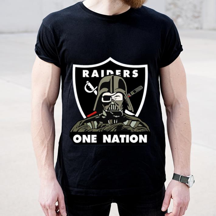 Official Darth Vader Oakland Raiders One Nation shirt 4 - Official Darth Vader Oakland Raiders One Nation shirt