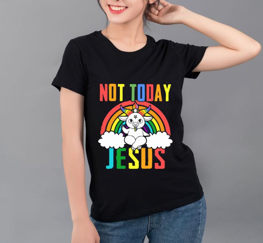 Official Not Today Jesus Unicorn shirt 4 - Official Not Today Jesus Unicorn shirt