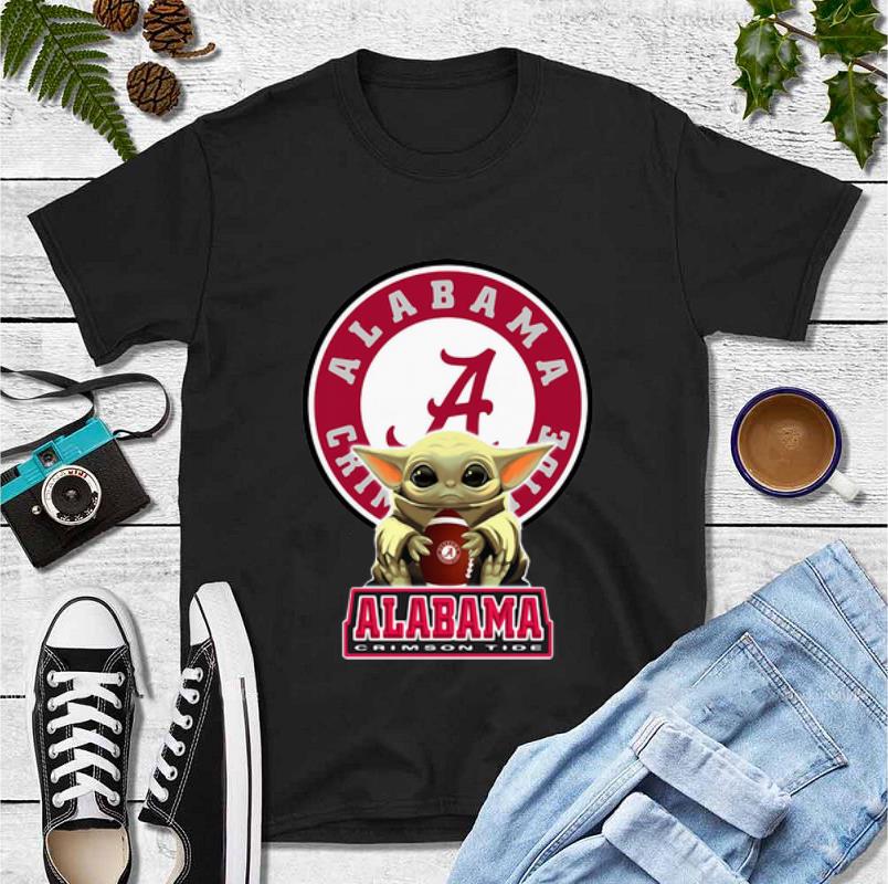 Official Star Wars Baby Yoda Hug Alabama Crimson Tide shirt 4 - Official Star Wars Baby Yoda Hug Alabama Crimson Tide shirt