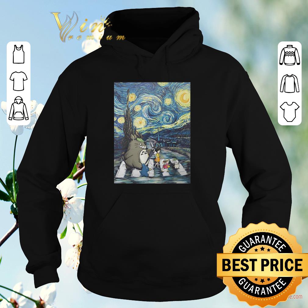 Official Studio Ghibli Friends And Starry Night Abbey Road Van Gogh shirt sweater 4 - Official Studio Ghibli Friends And Starry Night Abbey Road Van Gogh shirt sweater