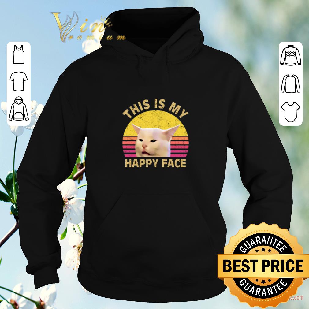 Official This is my happy face Smudge cat shirt sweater 4 - Official This is my happy face Smudge cat shirt sweater