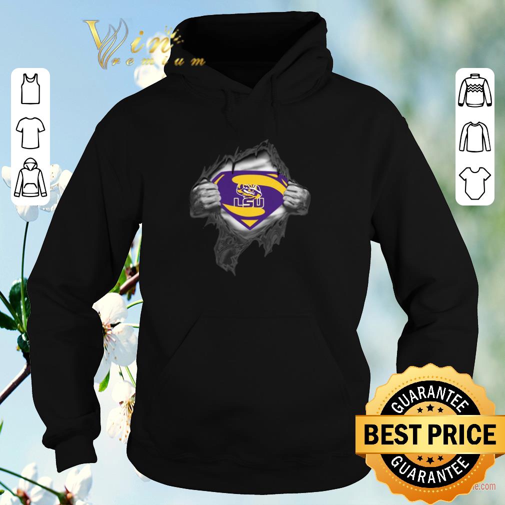 Original LSU Tigers inside me Superman logo shirt sweater 4 - Original LSU Tigers inside me Superman logo shirt sweater