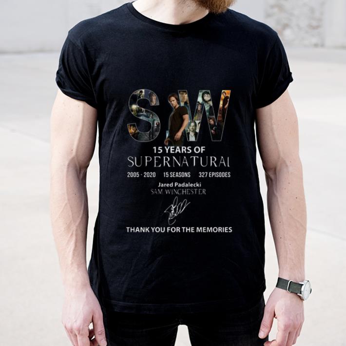 Original SW 15 Years Of Supernatural Thank You For The Memories shirt 4 - Original SW 15 Years Of Supernatural Thank You For The Memories shirt