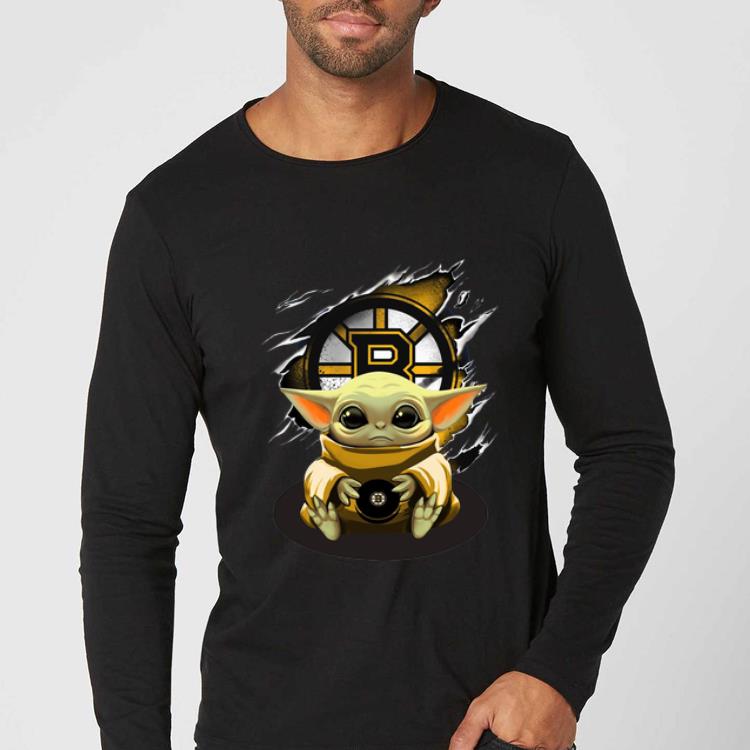 Original Star Wars Baby Yoda Blood Inside Boston Bruins shirt 4 - Original Star Wars Baby Yoda Blood Inside Boston Bruins shirt