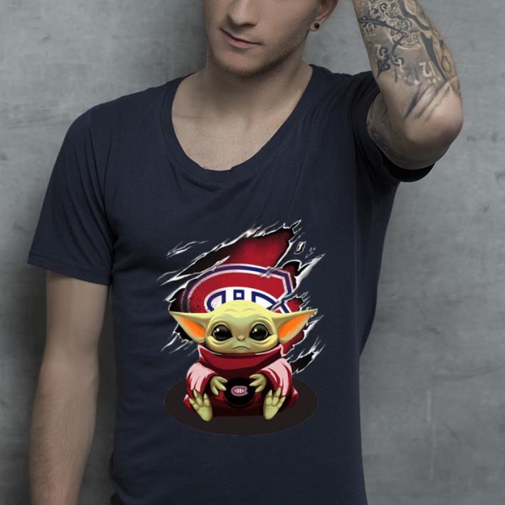 Original Star Wars Baby Yoda Blood Inside Montreal Canadiens shirt 4 - Original Star Wars Baby Yoda Blood Inside Montreal Canadiens shirt