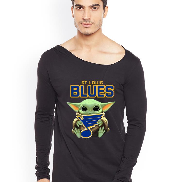 Premium Star Wars Hockey Baby Yoda Hug St Louis Blues shirt 4 - Premium Star Wars Hockey Baby Yoda Hug St Louis Blues shirt