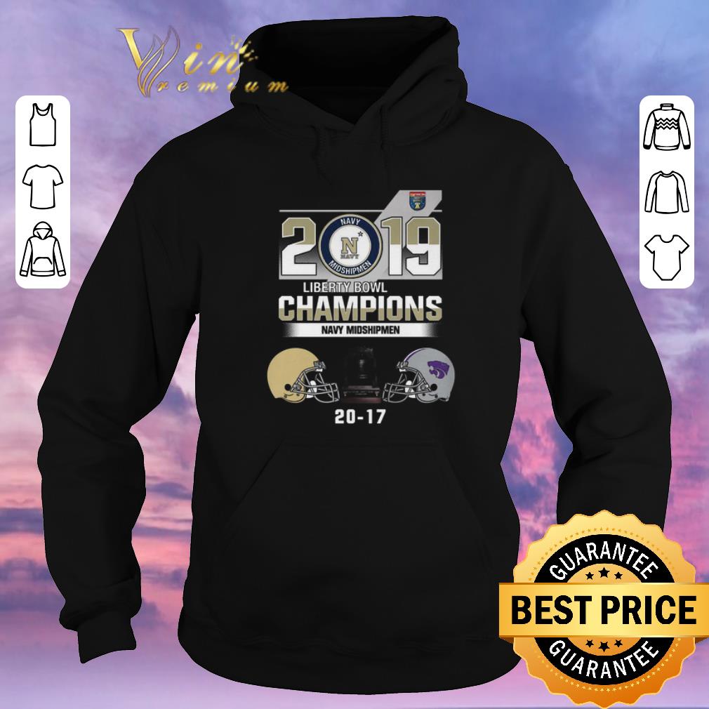 Pretty 2019 Liberty Bowl Champions Navy Midshipmen 20 17 Kansas State shirt sweater 4 - Pretty 2019 Liberty Bowl Champions Navy Midshipmen 20 17 Kansas State shirt sweater