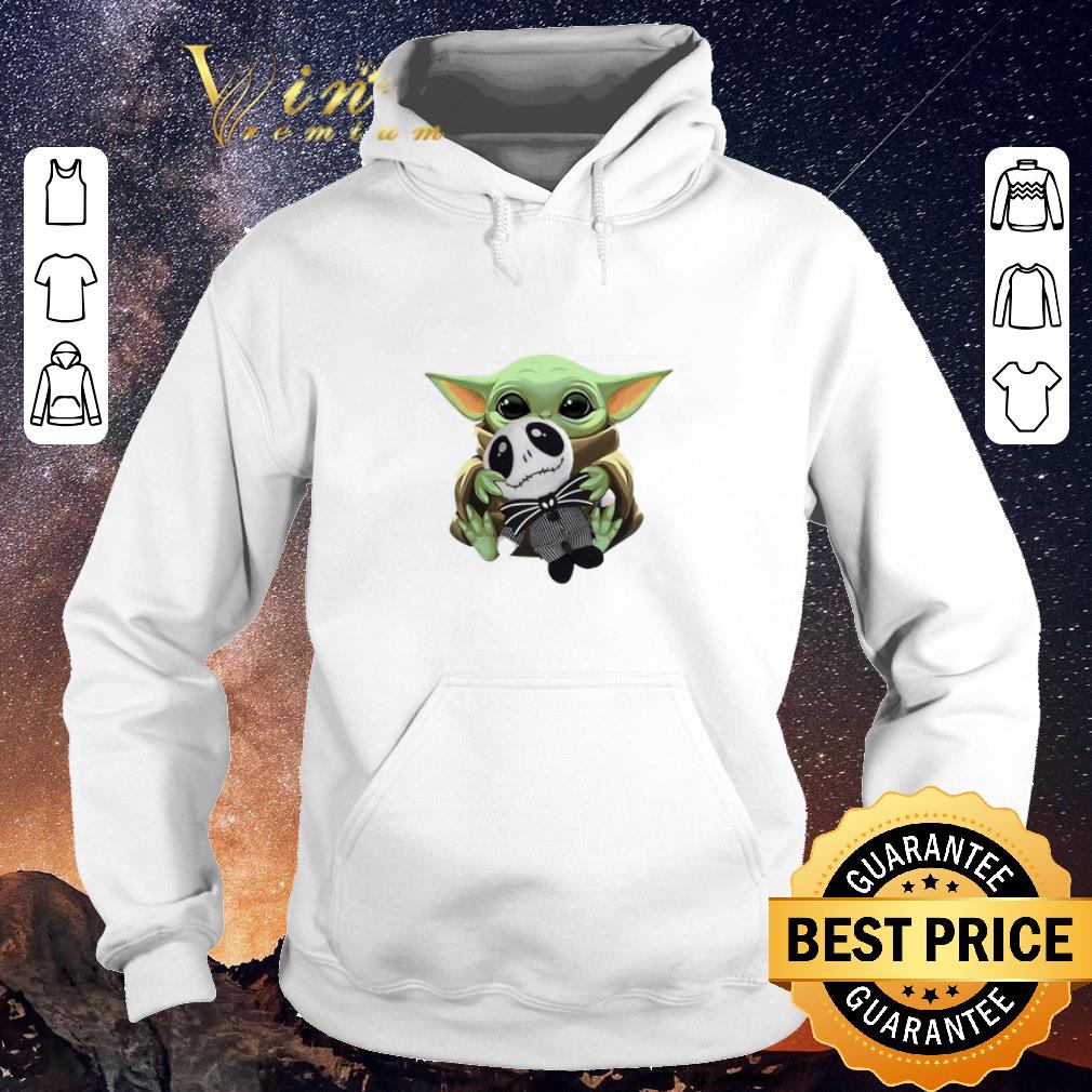 Awesome Baby Yoda hug Jack Skellington Star Wars shirt sweater 4 - Awesome Baby Yoda hug Jack Skellington Star Wars shirt sweater