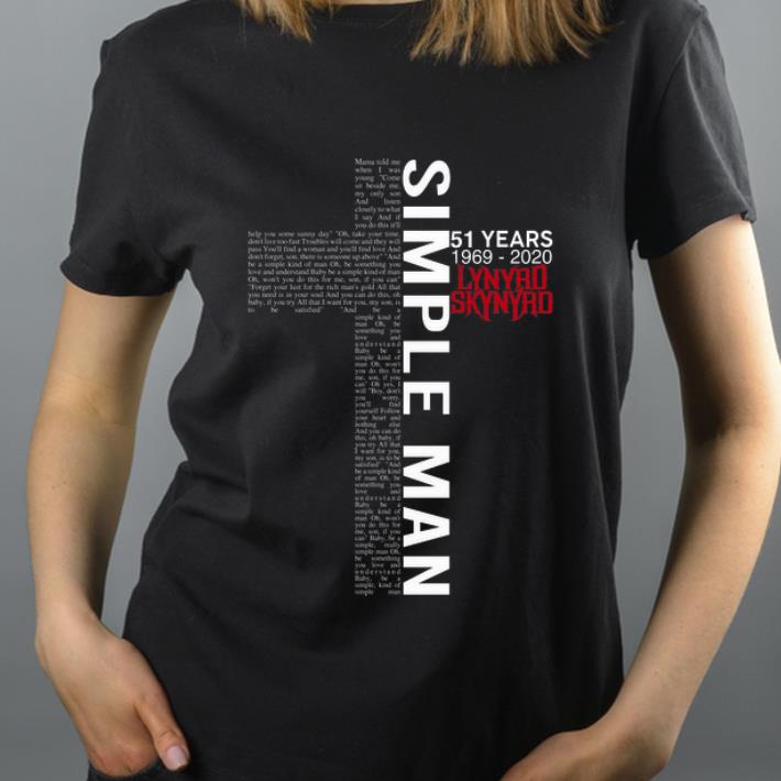 Awesome Lynyrd Skynyrd Simple man 51 years 1969 2020 shirt 4 - Awesome Lynyrd Skynyrd Simple man 51 years 1969-2020 shirt