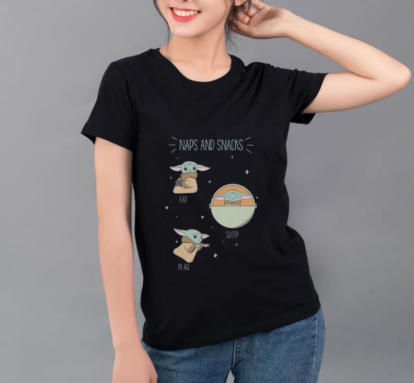 Awesome Star Wars The Mandalorian The Child Naps And Snacks shirt 4 - Awesome Star Wars The Mandalorian The Child Naps And Snacks shirt