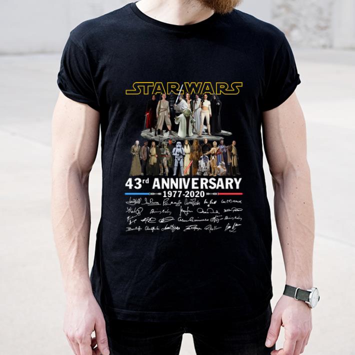 Awesome Star Wars all character 43rd anniversary 1977 2020 all signature shirt 4 - Awesome Star Wars all character 43rd anniversary 1977 2020 all signature shirt