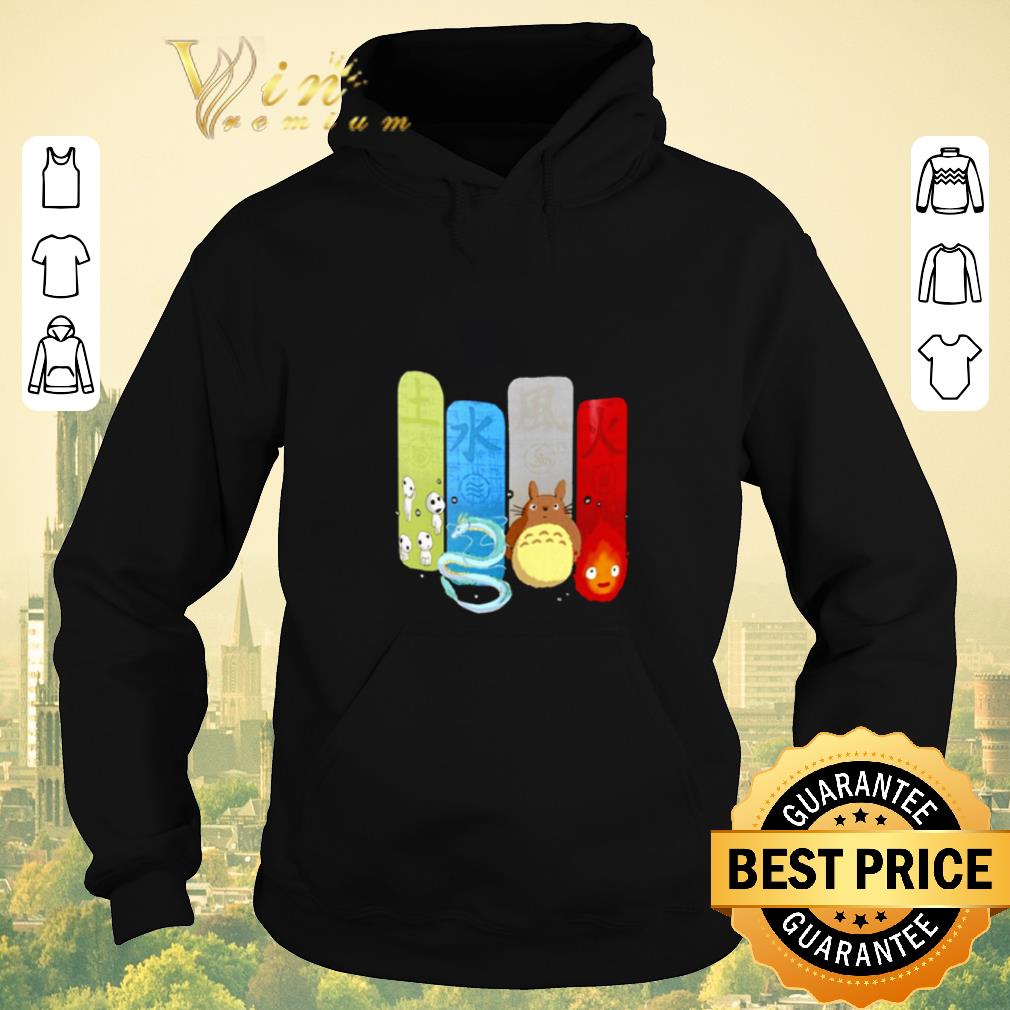 Awesome Studio Ghibli elements air fire earth water shirt 4 - Awesome Studio Ghibli elements air fire earth water shirt