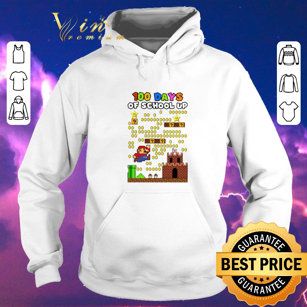Awesome Super Mario 100 days of school up shirt sweater 4 - Awesome Super Mario 100 days of school up shirt sweater