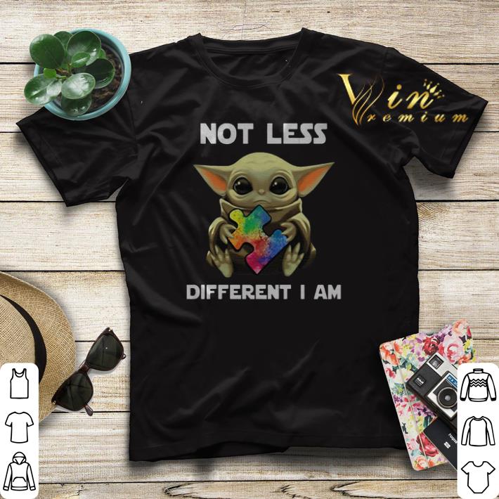 Baby Yoda not less different i am Autism Awareness shirt sweater 4 - Baby Yoda not less different i am Autism Awareness shirt sweater