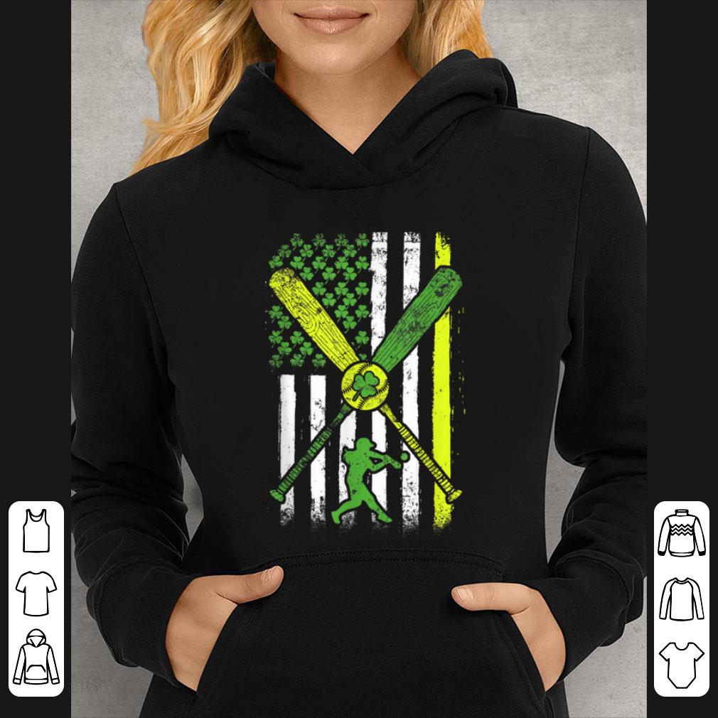 Beautiful Irish American Flag Softball Lover St Patrick s Day shirt 4 - Beautiful Irish American Flag Softball Lover St Patrick's Day shirt