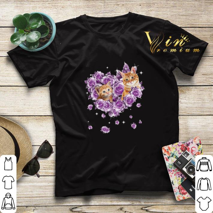 Cat mom purple rose flowers shirt sweater Cat mom purple rose flowers shirt sweater 4 - Cat mom purple rose flowers shirt sweater