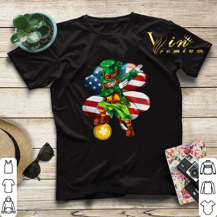 Dabbing Leprechaun American flag St Patrick s day Shenanigan shirt sweater 4 - Dabbing Leprechaun American flag St. Patrick's day Shenanigan shirt sweater