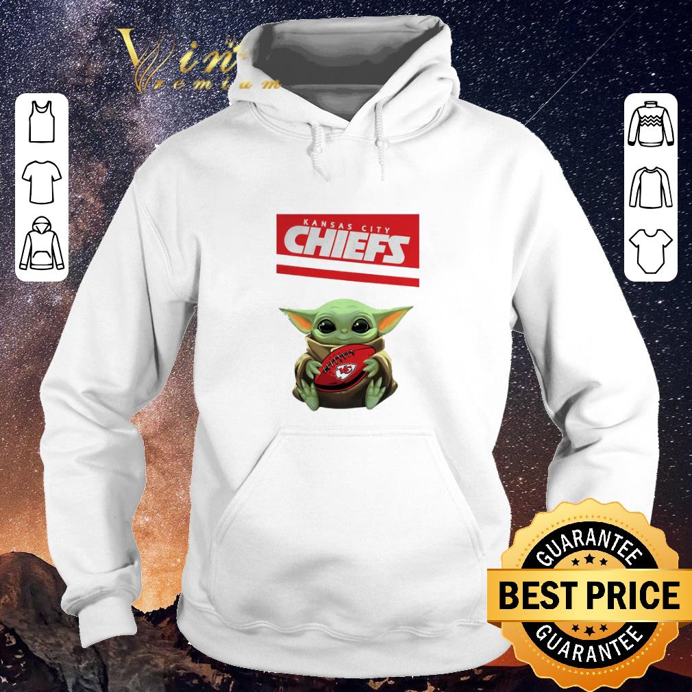 Funny Baby Yoda hug Kansas City Chiefs Ball Logo Star Wars shirt sweater 4 - Funny Baby Yoda hug Kansas City Chiefs Ball Logo Star Wars shirt sweater