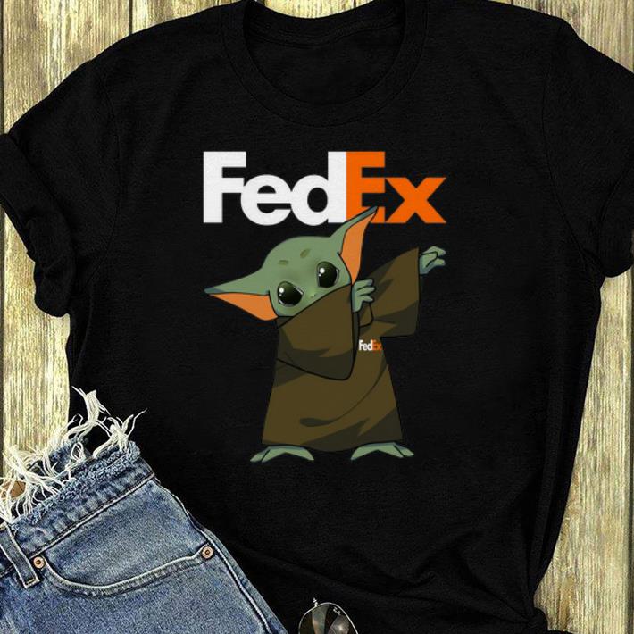 Great Baby Yoda Dabbing Fedex shirt 4 - Great Baby Yoda Dabbing Fedex shirt