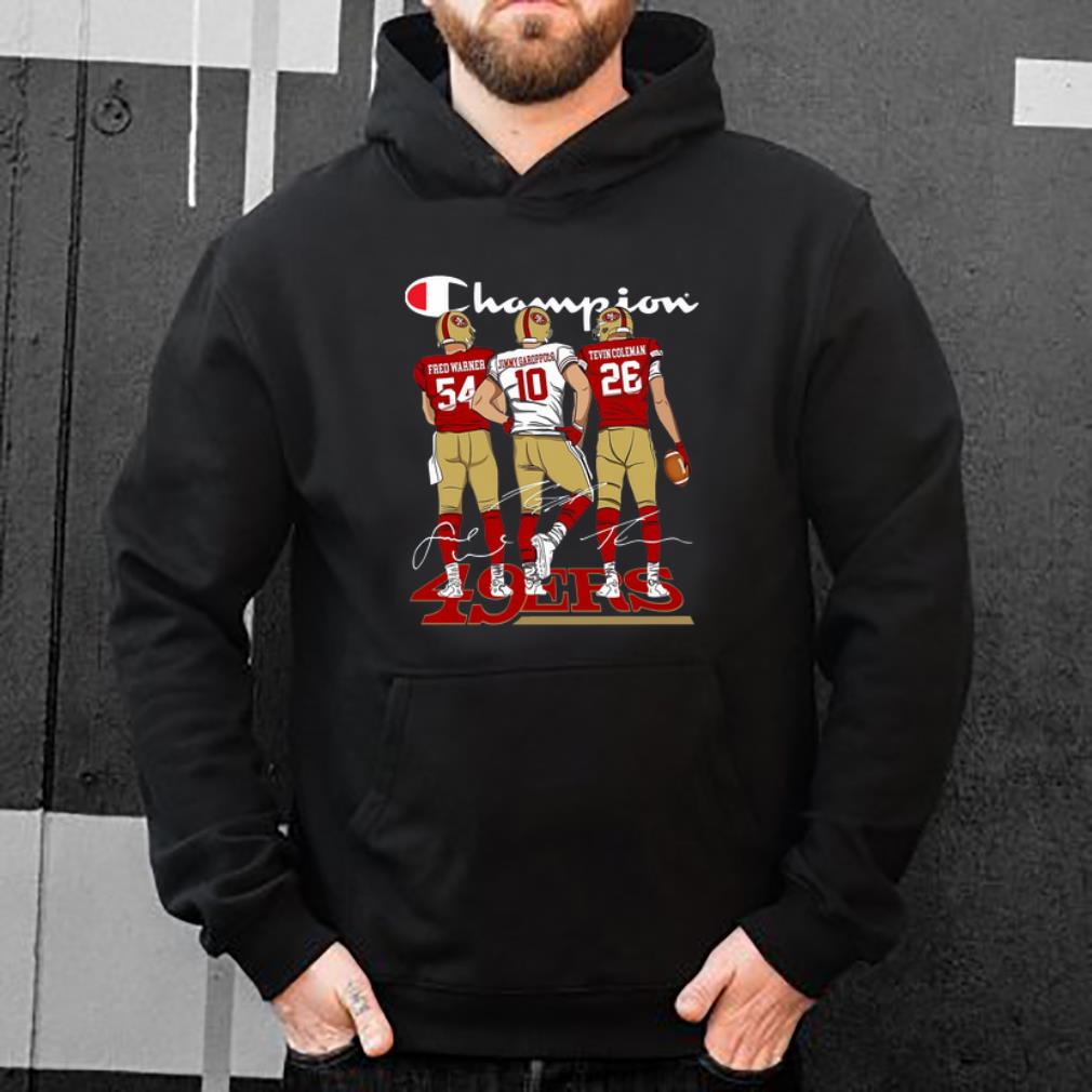 Great Champion San Francisco 49ers Fred Warner Jimmy Garoppolo Signature shirt 4 - Great Champion San Francisco 49ers Fred Warner Jimmy Garoppolo Signature shirt
