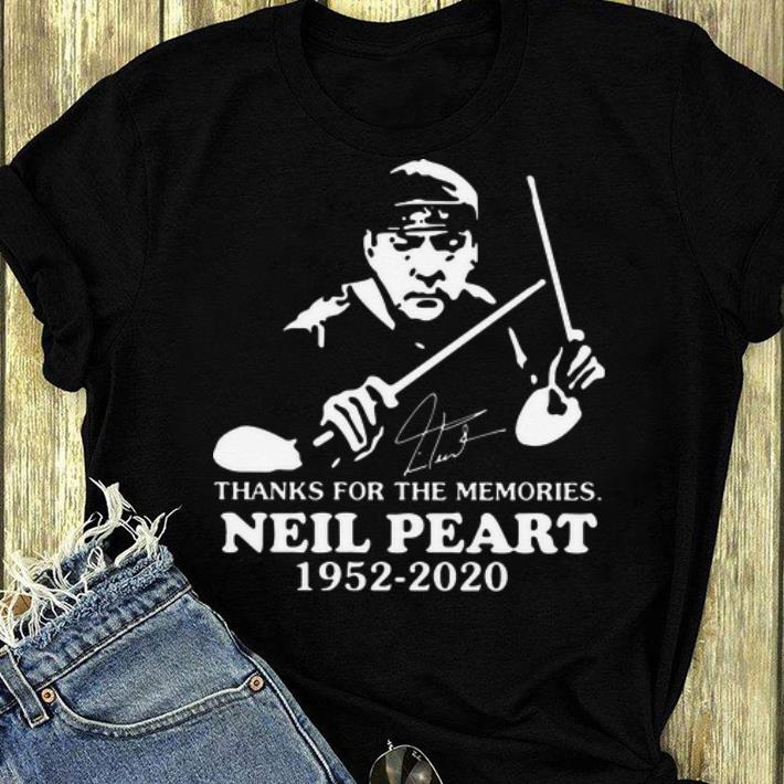 Great Neil Peart 1952 2020 Thanks For The Memories Signature shirt 4 - Great Neil Peart 1952 2020 Thanks For The Memories Signature shirt