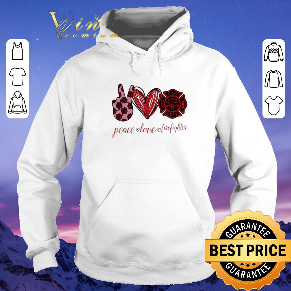 Hot Peace love cure firefighter shirt sweater 4 - Hot Peace love cure firefighter shirt sweater
